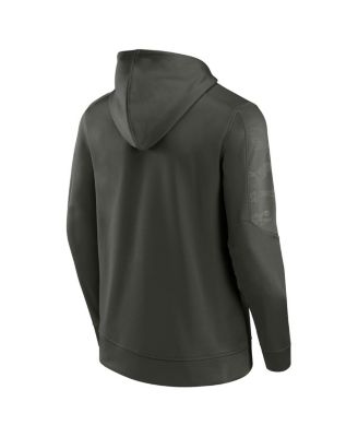 Men's Olive Wisconsin Badgers OHT Military-Inspired Appreciation Guardian Pullover Hoodie