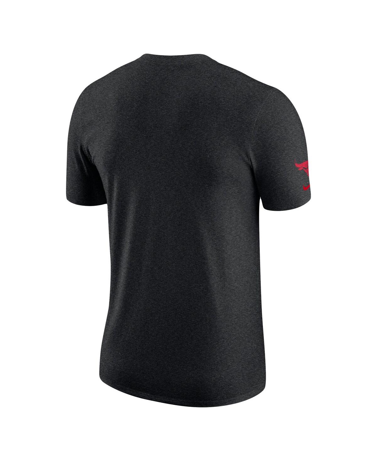 Men's NikeChicago Bulls Courtside Versus Flight Max90 T-shirt - Heather Black