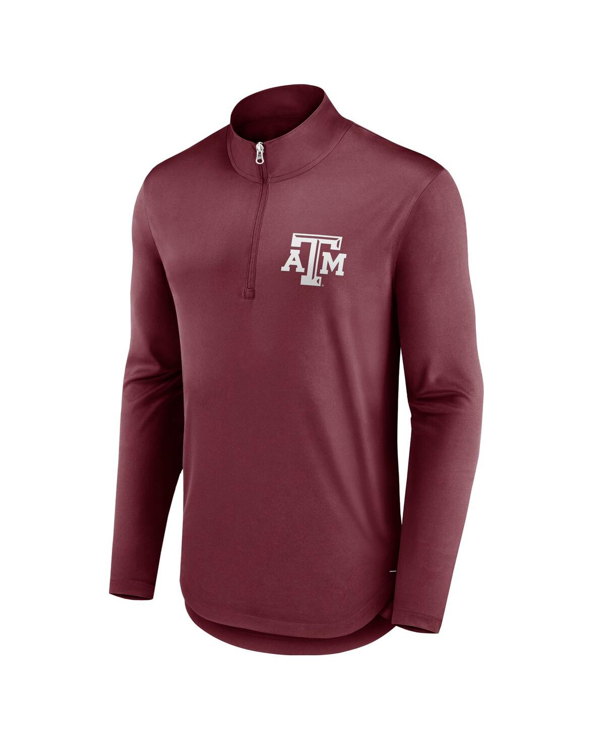 Fanatics Branded Maroon Texas A&m Aggies Tough Minded Quarter-zip Top In Maroon
