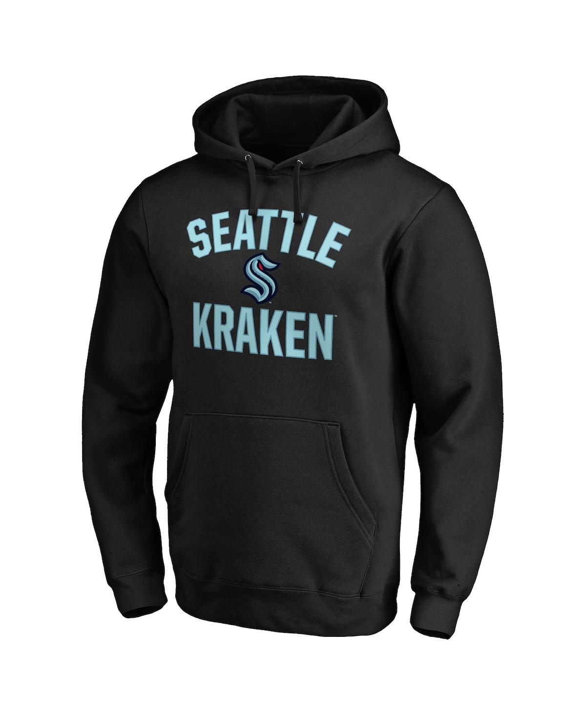 Men's FanaticsSeattle Kraken Big and Tall Victory Arch Pullover Hoodie - Black