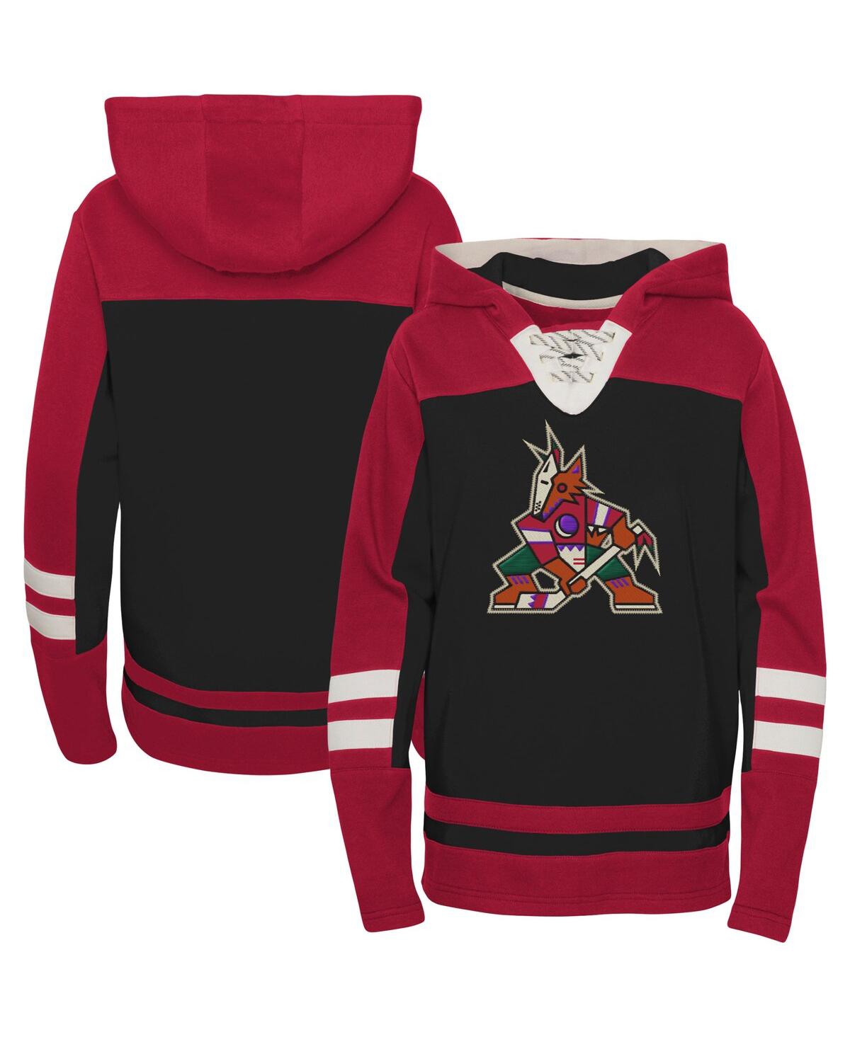 Big Boys and GirlsArizona Coyotes Ageless Revisited Home Lace-Up Pullover Hoodie - Black