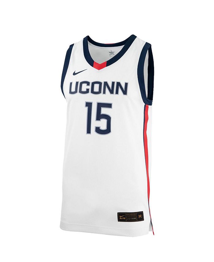 Nike Men's and Women's #15 White UConn Huskies Women's Basketball ...