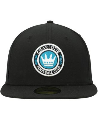 Men's Black Charlotte FC Primary Logo 59FIFTY Fitted Hat