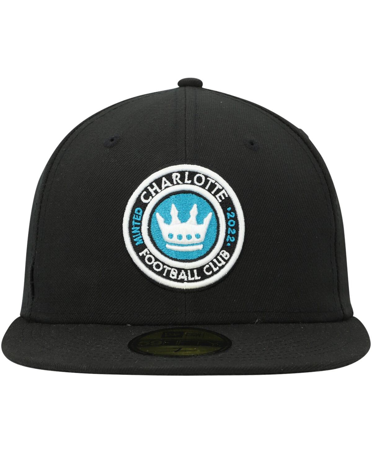 Men's New EraCharlotte Fc Primary Logo 59FIFTY Fitted Hat - Black