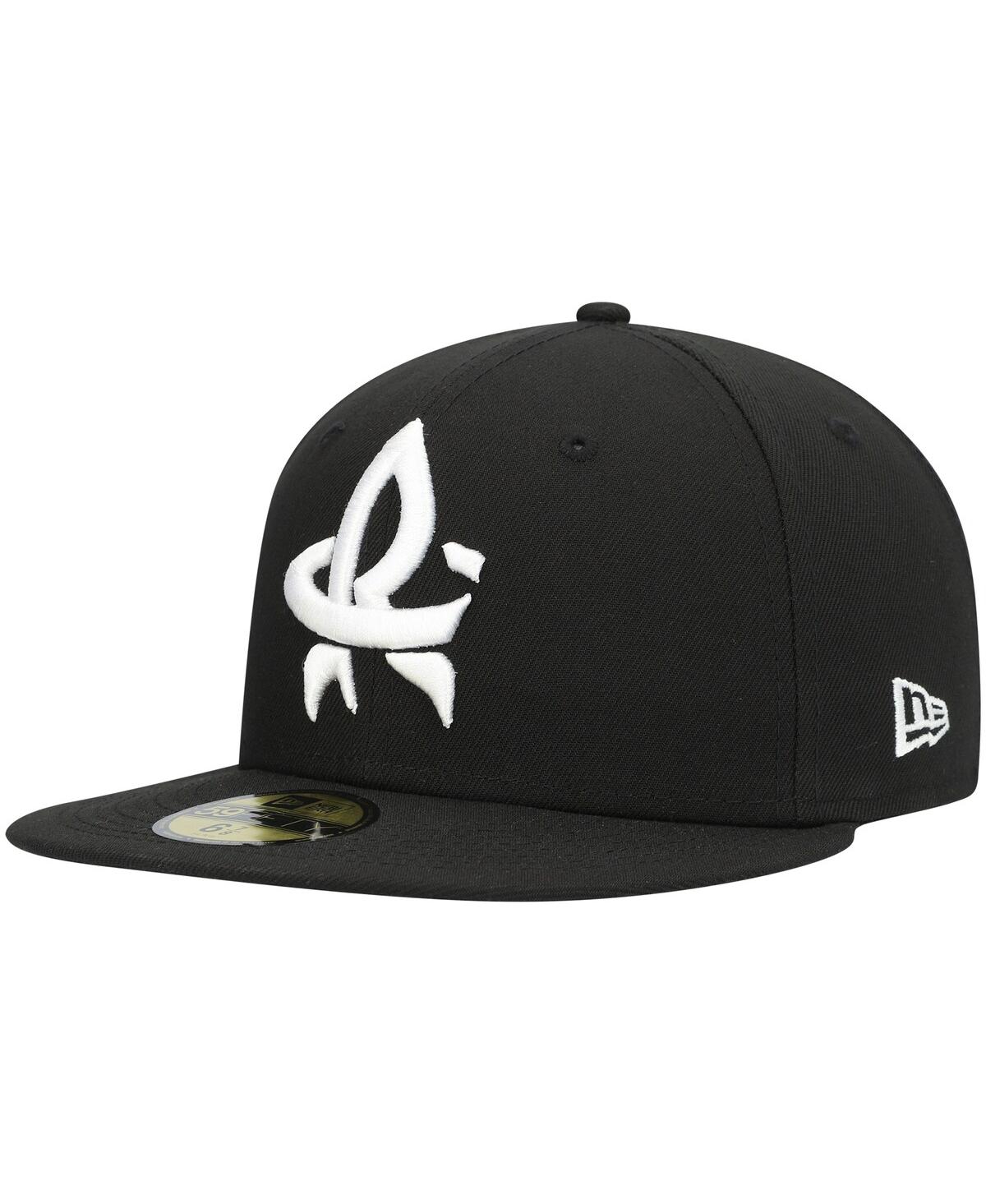 Men's New EraRocket City Trash Pandas Authentic Collection Team Alternate 59FIFTY Fitted Hat - Black