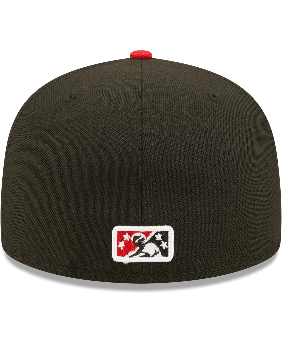 Men's New EraErie SeaWolves Authentic Collection Team Alternate 59FIFTY Fitted Hat - Black