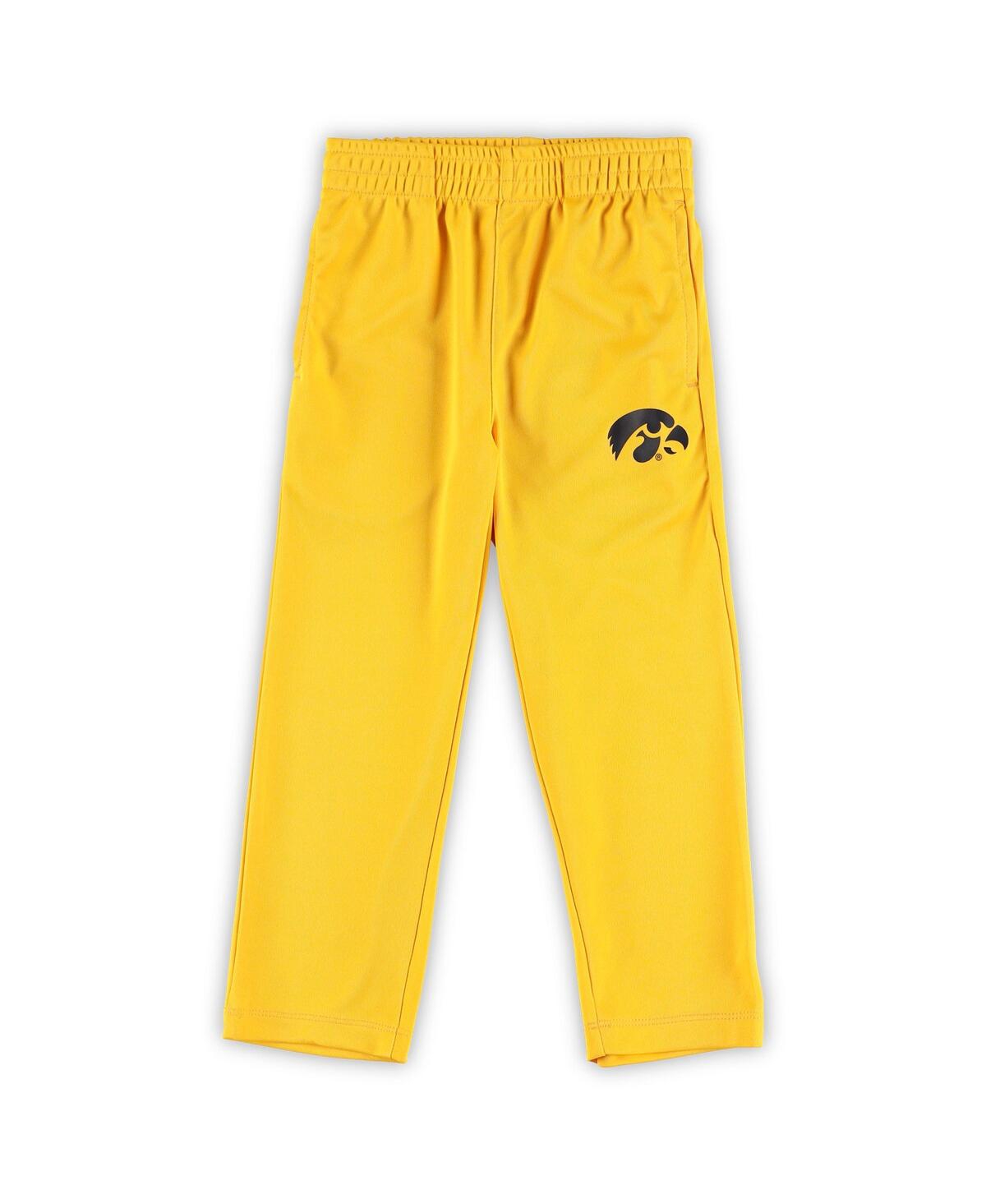 Preschool Boys Gold Iowa Hawkeyes Red Zone Jersey and Pants Set - Gold