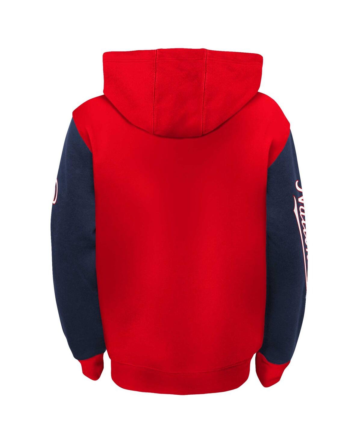 Youth BoysWashington Nationals Poster Board Full-Zip Hoodie - Red
