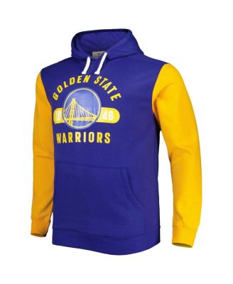 Men's Royal, Gold Golden State Warriors Big and Tall Bold Attack Pullover Hoodie