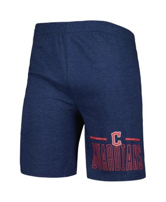 Men's Navy, Red Cleveland Guardians Meter T-shirt and Shorts Sleep Set