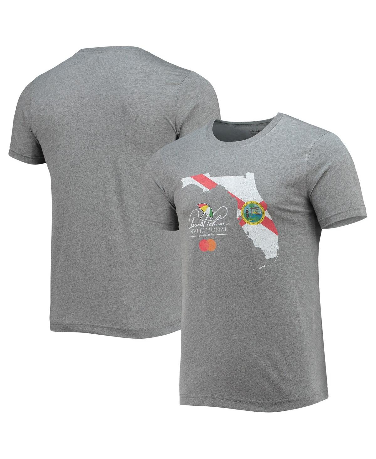 Men's Ahead Heathered Gray Arnold Palmer Invitational Florida State Flag Tri-Blend T-shirt - Heathered Gray