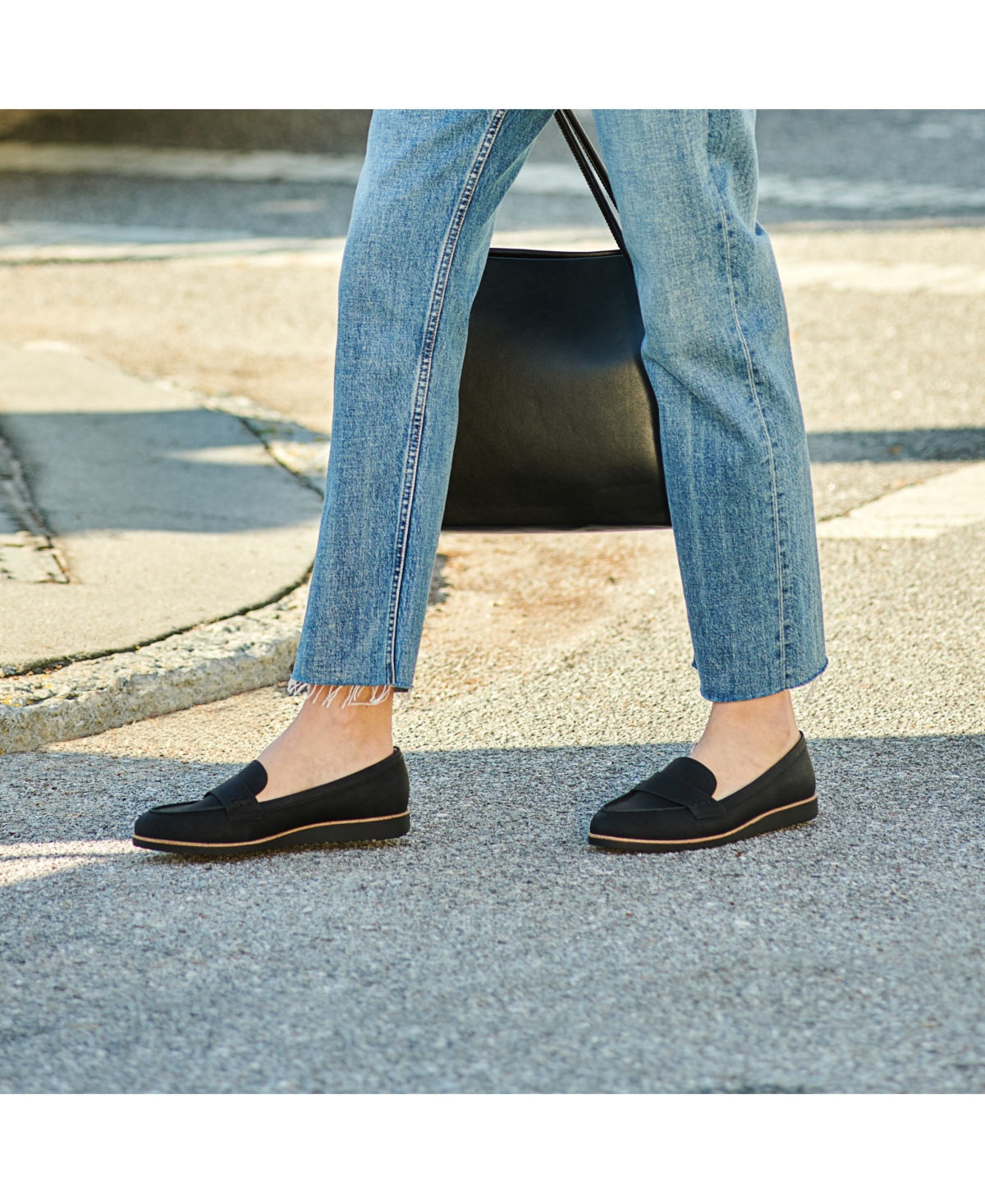 Shop Lifestride Women's Zee Slip On Casual Loafers In Black,black Microsuede
