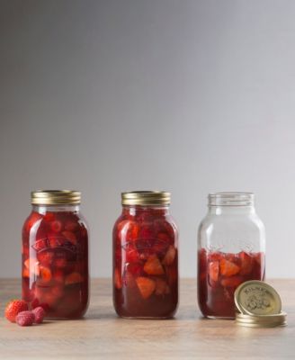 Canning Jar 34 oz, Set of 6