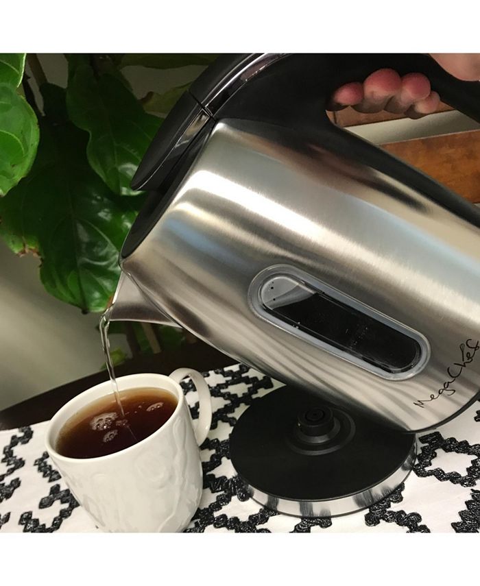 MegaChef 1.2Lt. Stainless Steel Electric Tea Kettle Macy's