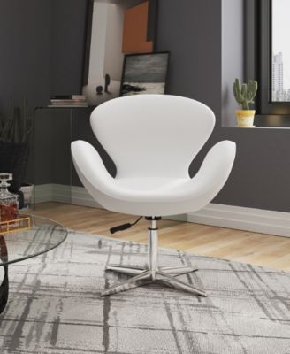 Raspberry Adjustable Upholstered Swivel Chair
