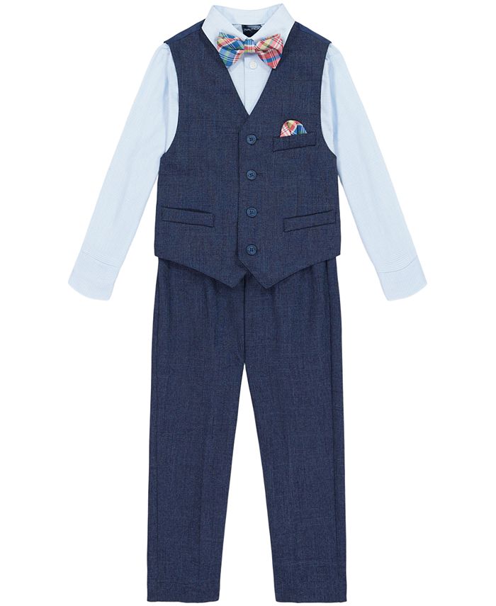 Toddler Boys 4-Piece Formal Suit Set: Classic Fit, Communion