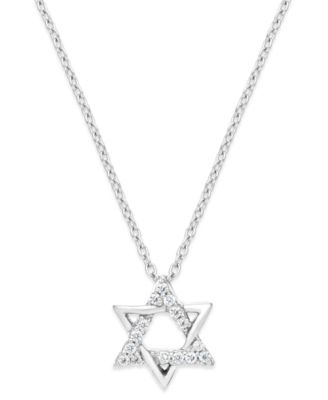 star of david diamond pendant