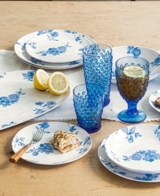 Tar Hong Cottage Blue Melamine Dinnerware Collection