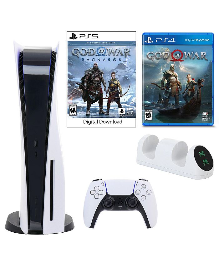 PlayStation PS5 Console w/ God of War: Ragnarok, Dual Charger & God of War  for PS4 - Macy's