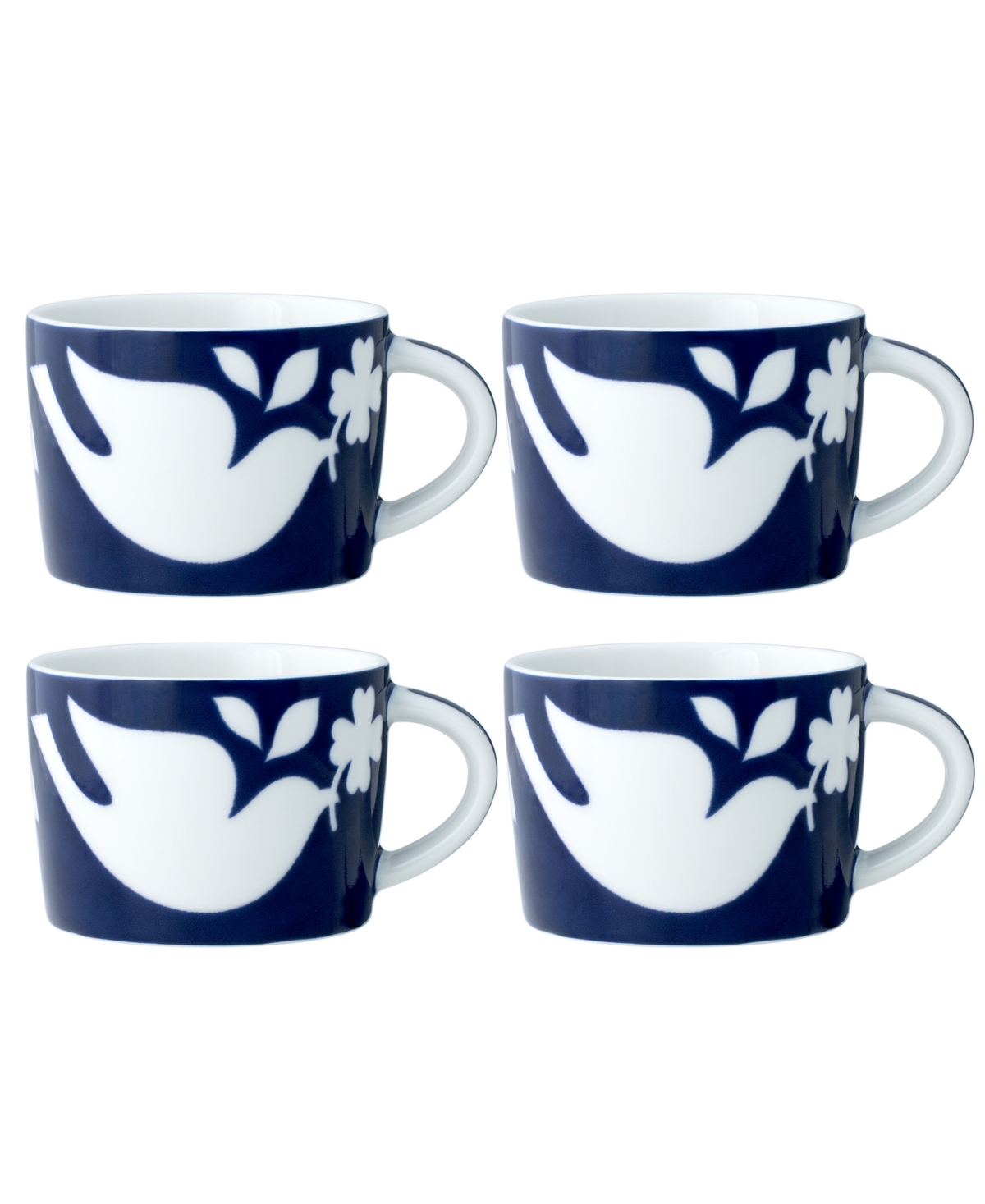 Noritake Bluefjord Set Of 4 Cups