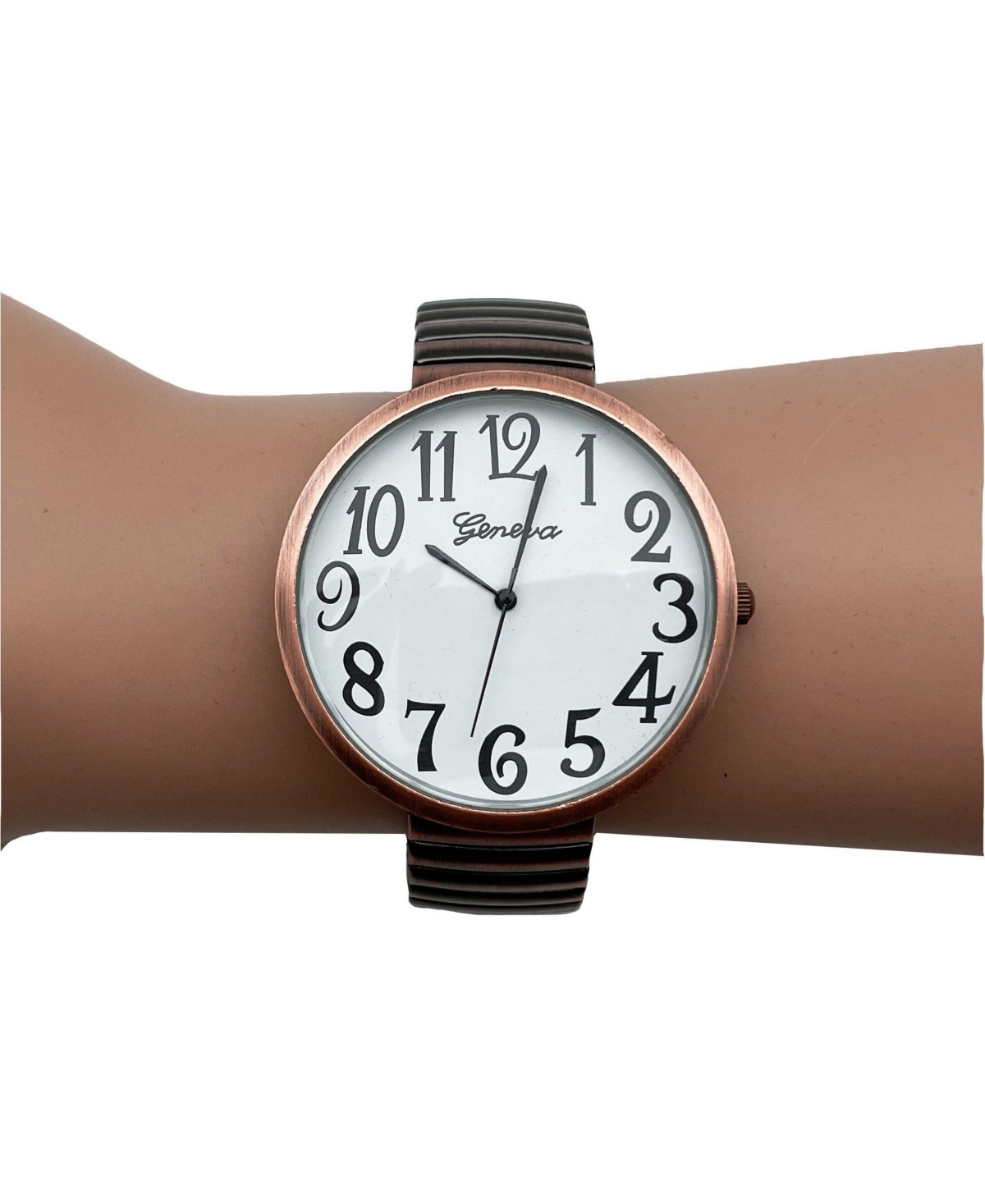 Olivia Pratt Big Face Fun Colors Stretch Band Women Watch