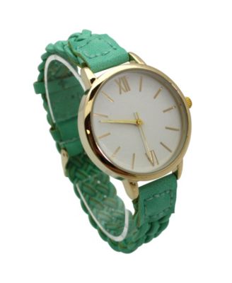 Soft Leather Braided Women Watch