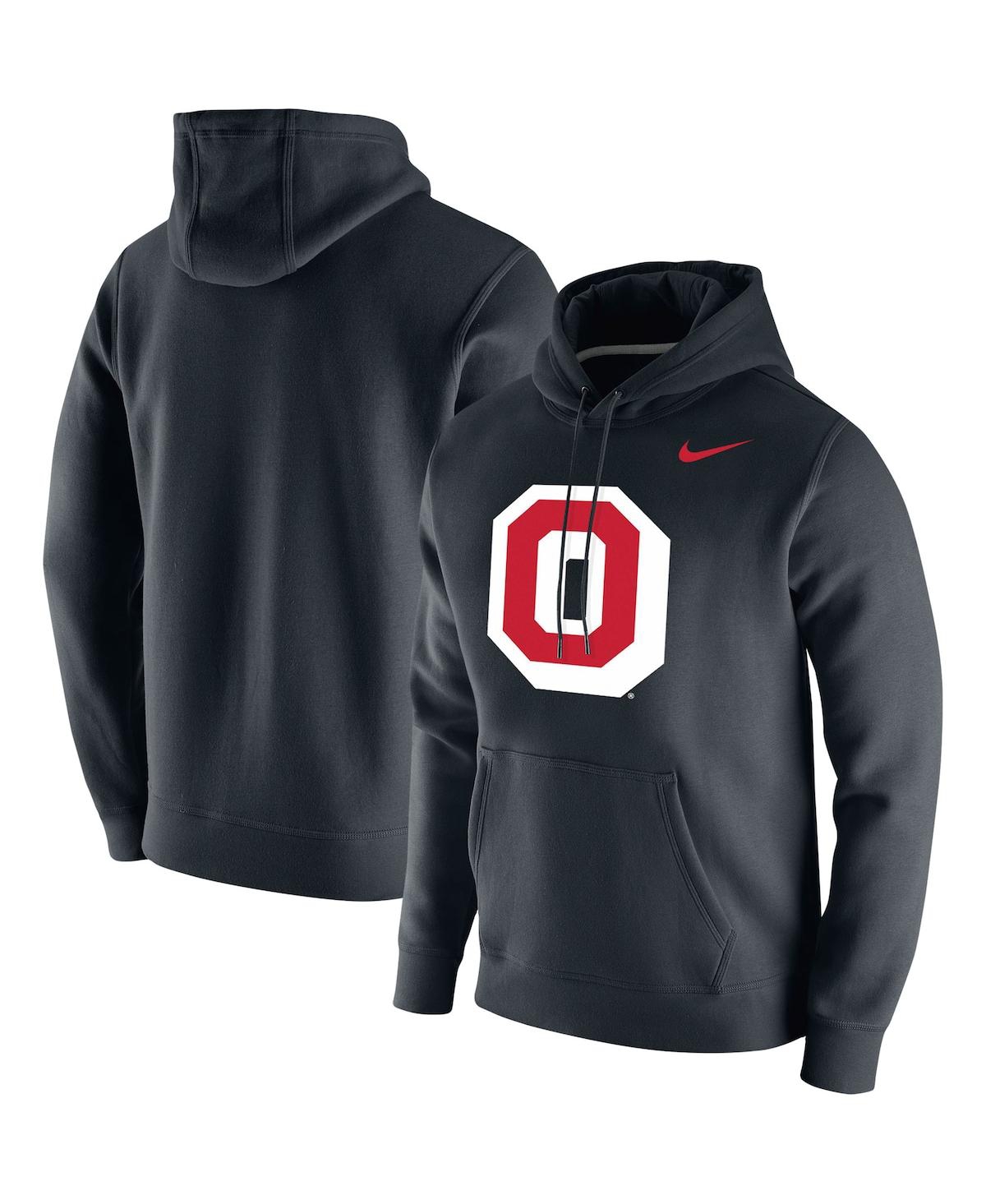 Shop Nike Men's  Black Ohio State Buckeyes Vintage-like School Logo Pullover Hoodie