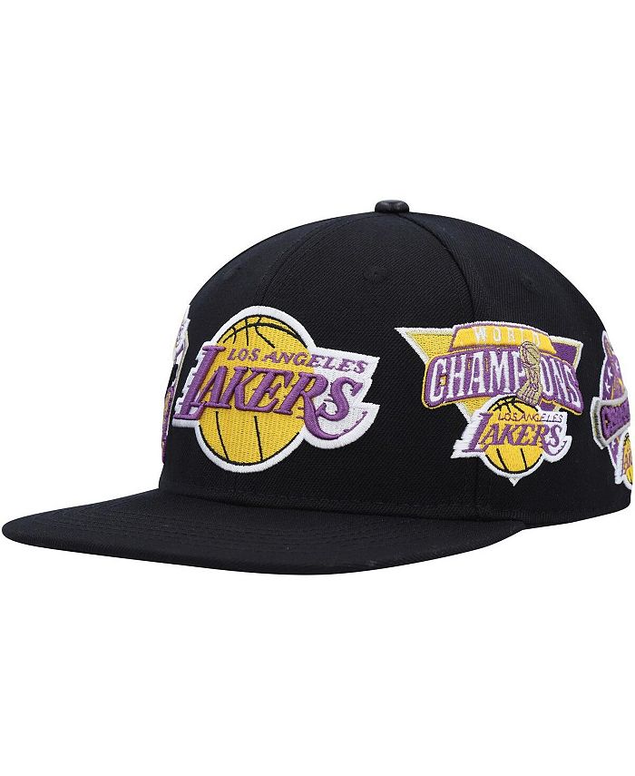 Post Men's Black Los Angeles Lakers Championship Capsule Snapback Hat ...