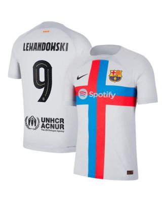 Men's Nike Robert Lewandowski Gray Barcelona 2022/23 Third Vapor