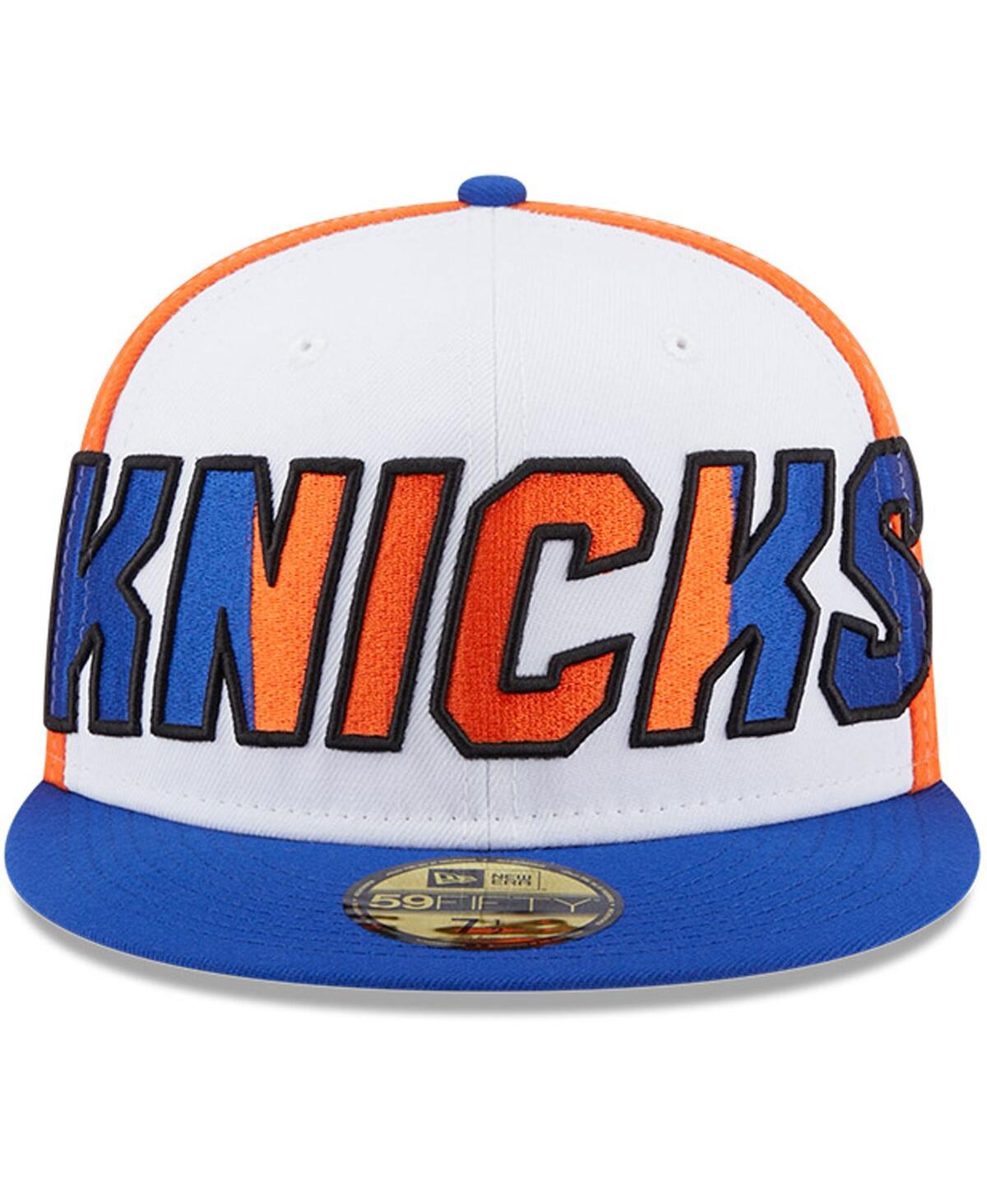 Men's New Era Blue New York Knicks Back Half 9FIFTY Fitted Hat - Blue