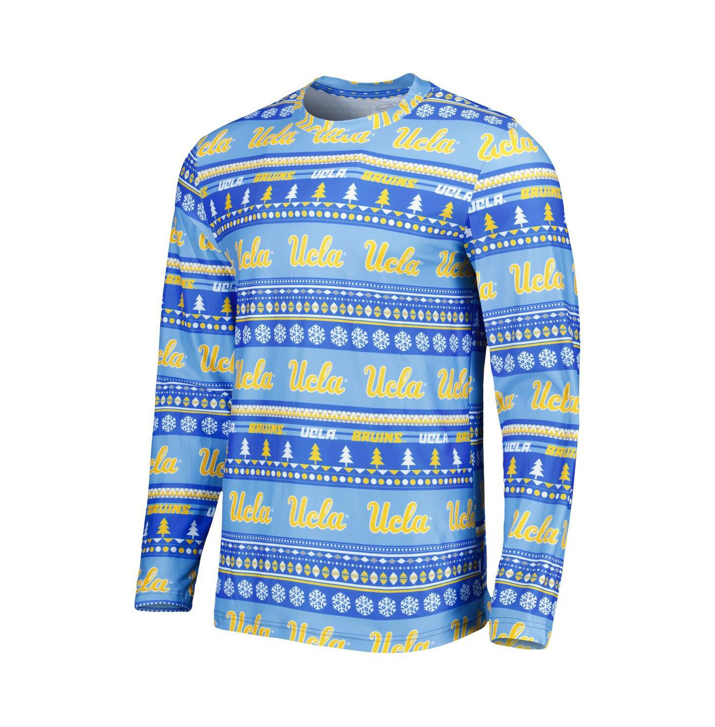 Мужской комплект для сна Concepts Sport Ucla Bruins Swivel: лонгслив и брюки, Blue — фото 3