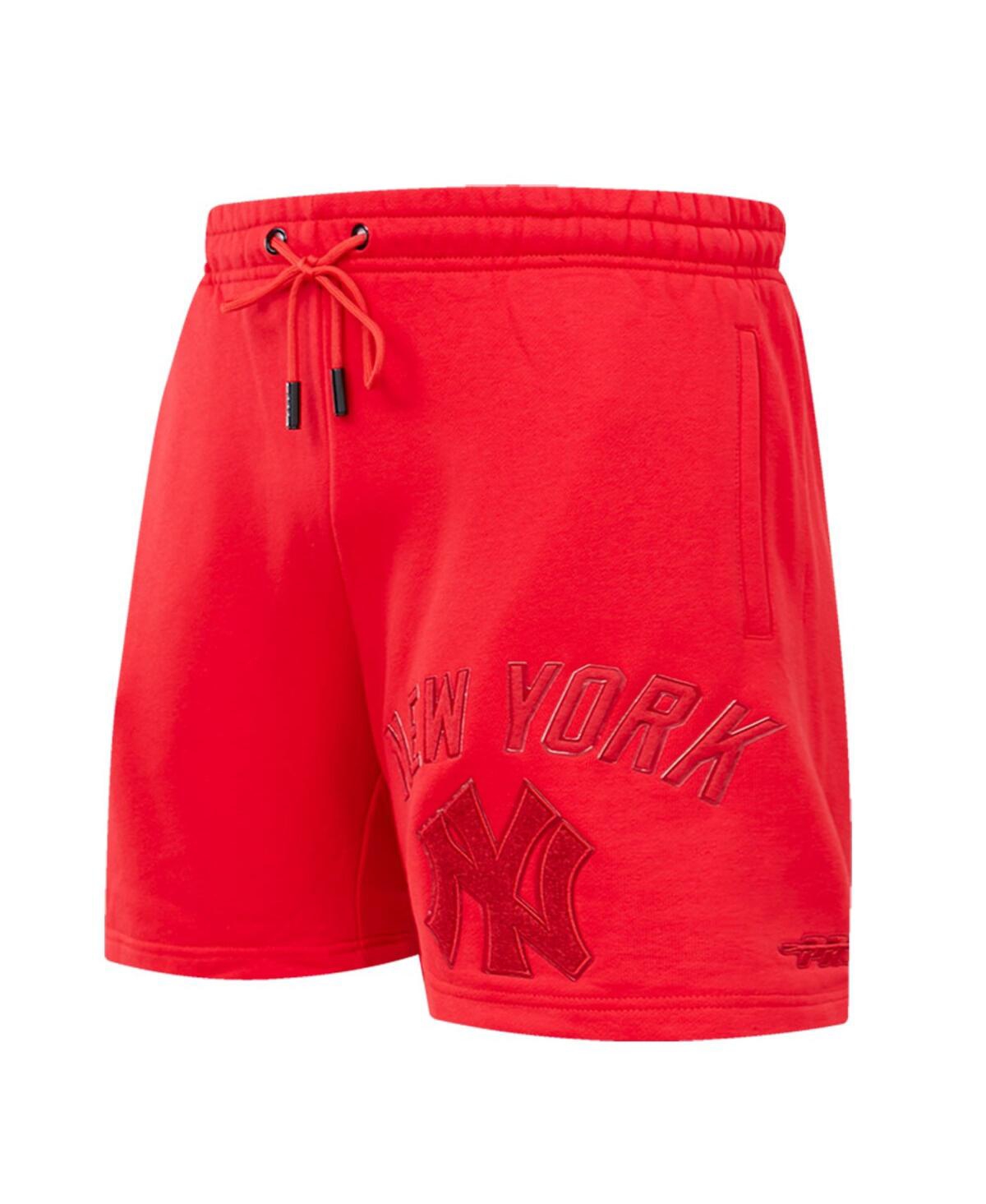 Pro Standard New York Yankees Triple Red Classic Shorts In Red