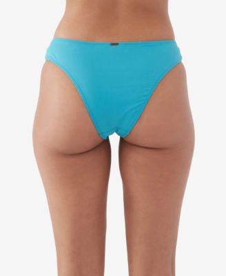 Juniors' Solid Saltwater Matira Bikini Bottoms