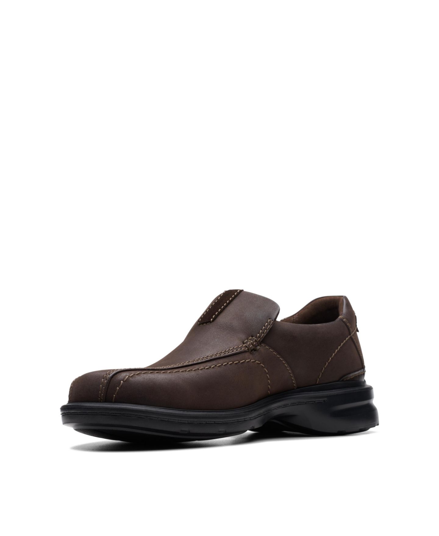 Мужские туфли Clarks Gessler Step, цвет: Тёмный коричневый кожаный — фото 6