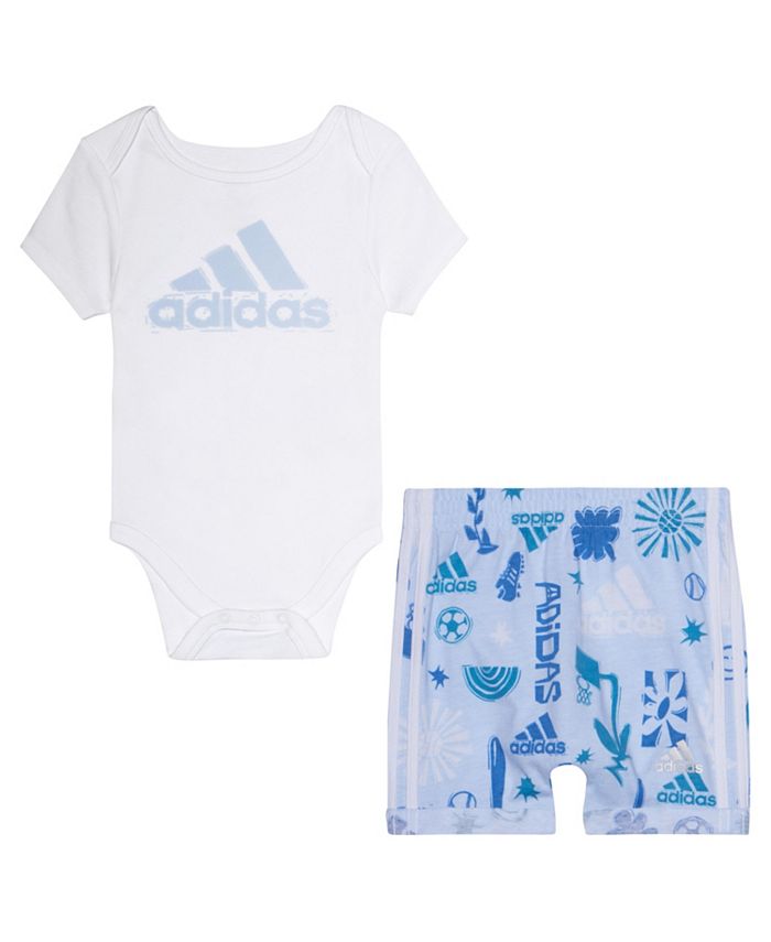 Dicteren Persoonlijk Terminologie adidas Baby Boys Short Sleeve Body Shirt and Shorts, 2 Piece Set & Reviews  - Sets & Outfits - Kids - Macy's