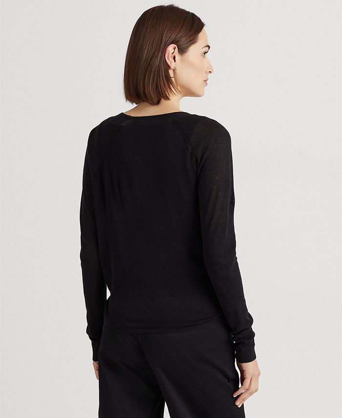 Lauren Ralph Lauren Linen-Blend Sweater - Macy's