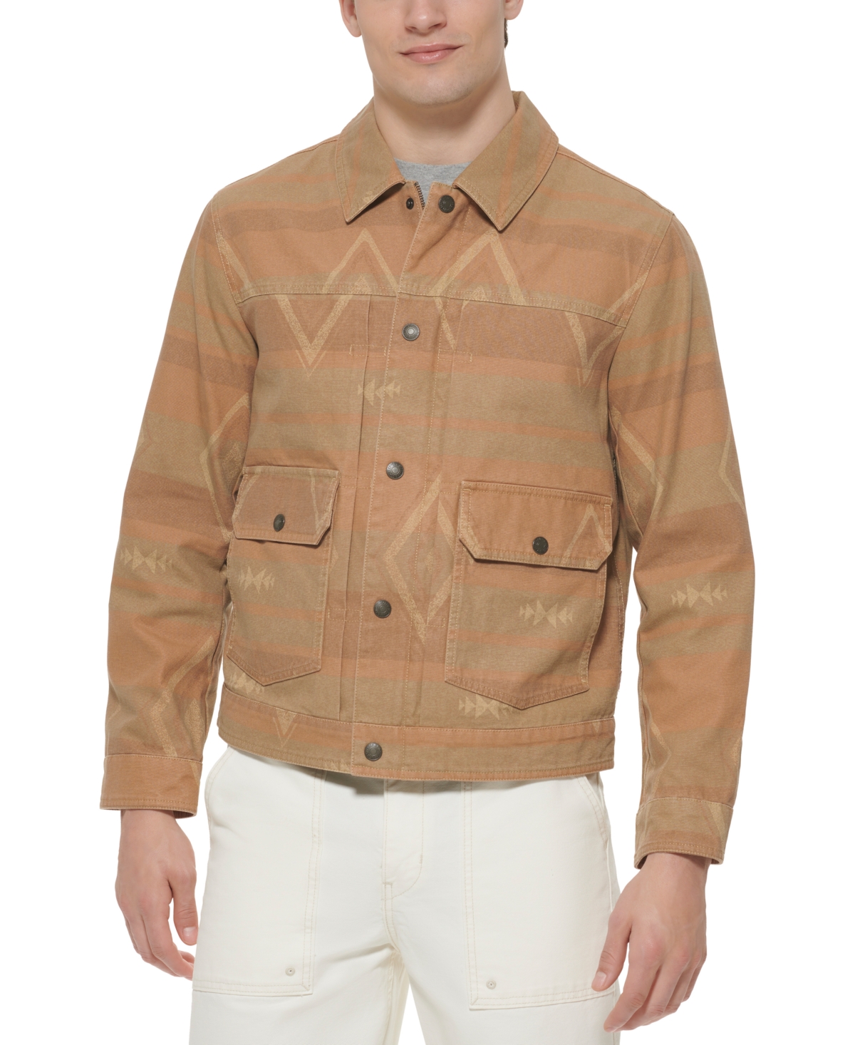 Levi's men's washed cotton shirt jacket shop