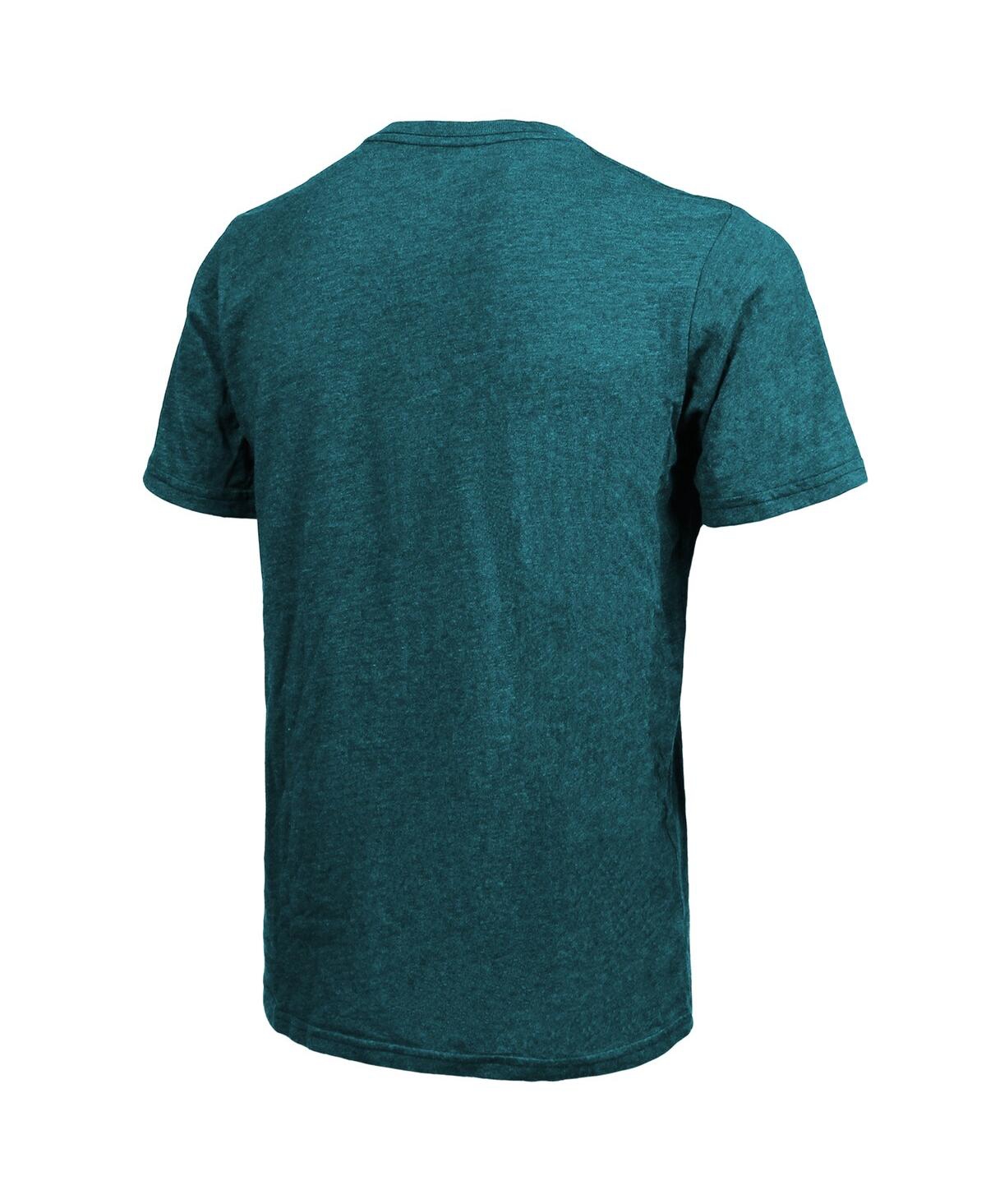 Majestic Threads Midnight Green Philadelphia Eagles Super Bowl Lvii Tri-blend Desert T-shirt In Midnight Green