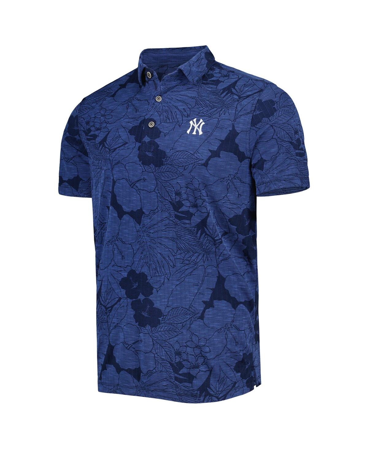 Shop Tommy Bahama Men's  Navy New York Yankees Miramar Blooms Polo Shirt
