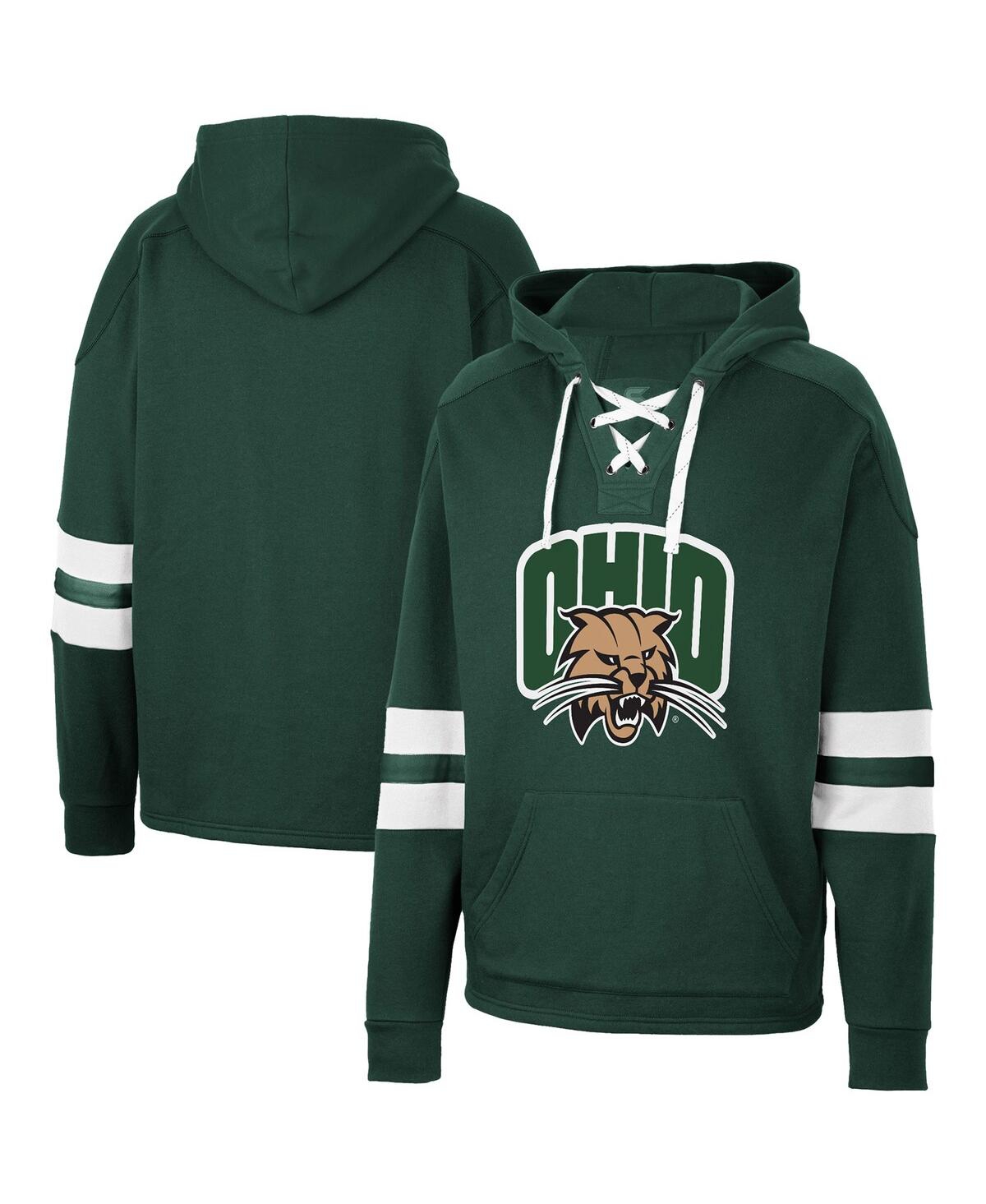 Shop Colosseum Men's  Green Ohio Bobcats Lace-up 4.0 Pullover Hoodie