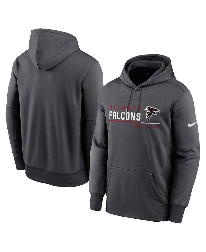 Nike Men's Anthracite Atlanta Falcons Prime Logo Name Split Pullover ...