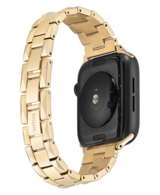 Gold-Tone Stainless Steel Pyramid Bracelet designed for Apple Watch&reg; 42mm (Series 10) & 38/40/41mm