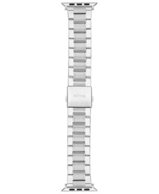Silver-Tone Stainless Steel Y-Link Bracelet designed for Apple Watch&reg; 42mm (Series 1-3 only) & 44/45/46/49mm (Ultra & Ultra 2)