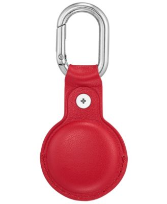 Red Leather Cover designed for Apple AirTag&reg; 