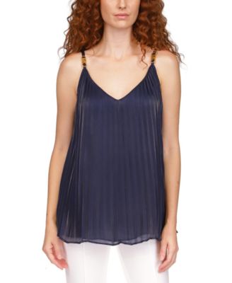 Michael Kors - Petite Pleated Iridescent Top