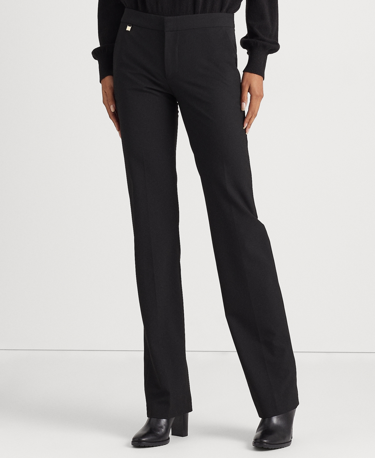 Shop Ralph Lauren Straight-leg Pants In Black