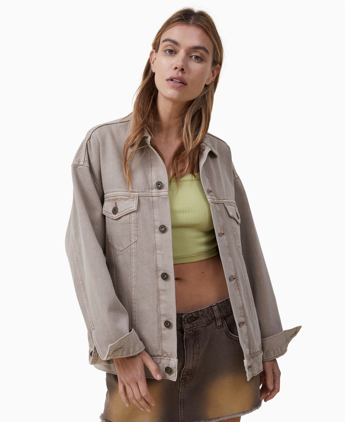 Cotton on oversized denim jacket cheap