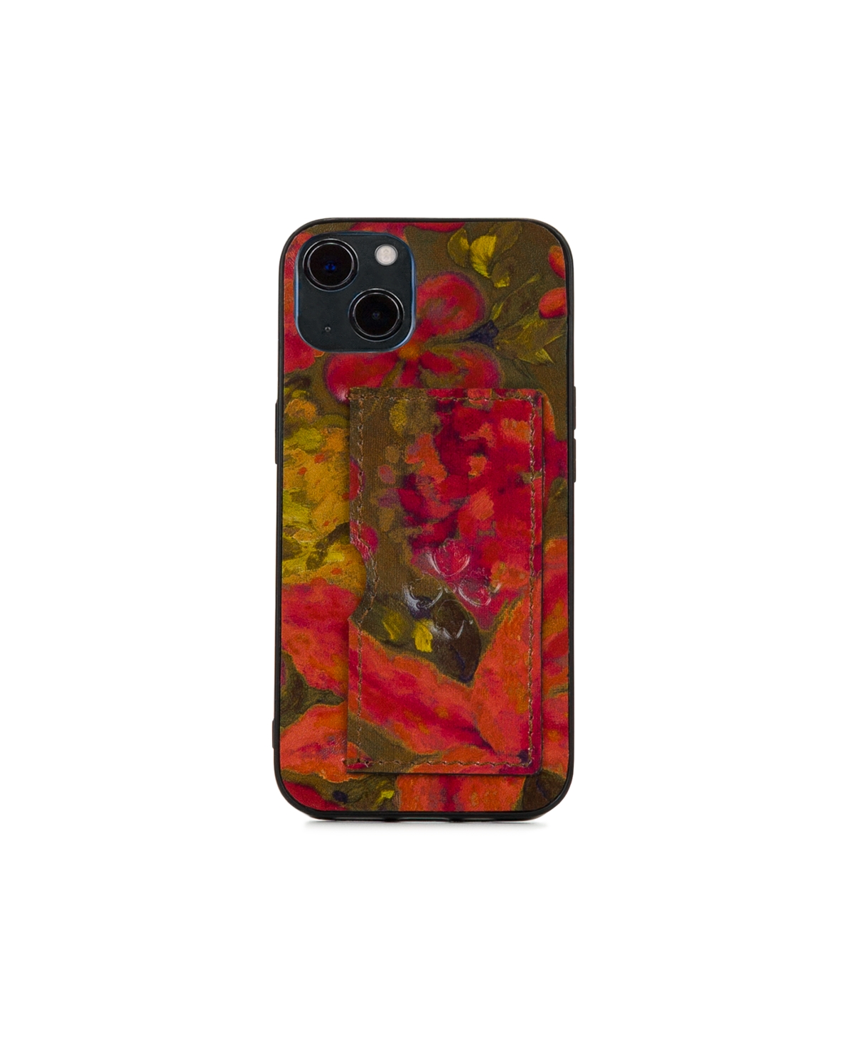 Patricia Nash Vedetta Leather Iphone 13 Case In Floral Oil Painting