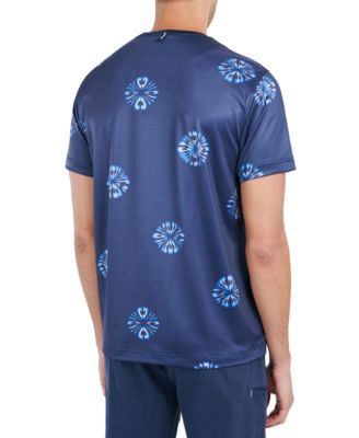 Men's Slim-Fit Abstract Floral Performance T-Shirt