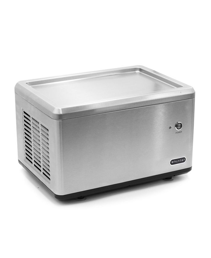 Whynter Portable Instant Ice Cream Maker Frozen Pan Roller in Stainless